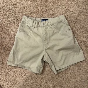 Tan jean shorts